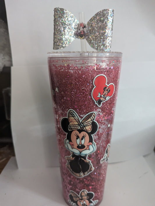 Minnie snow globe cold cup