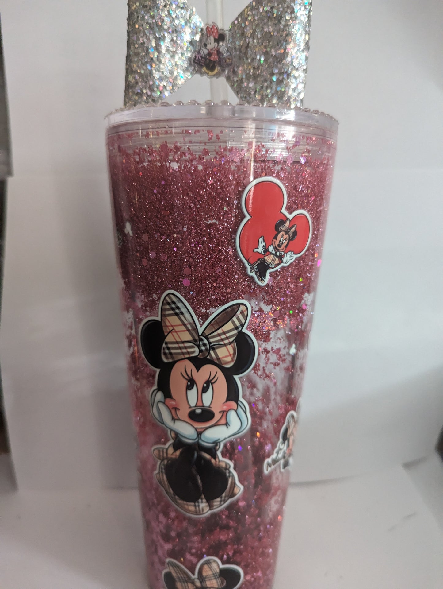 Minnie snow globe cold cup