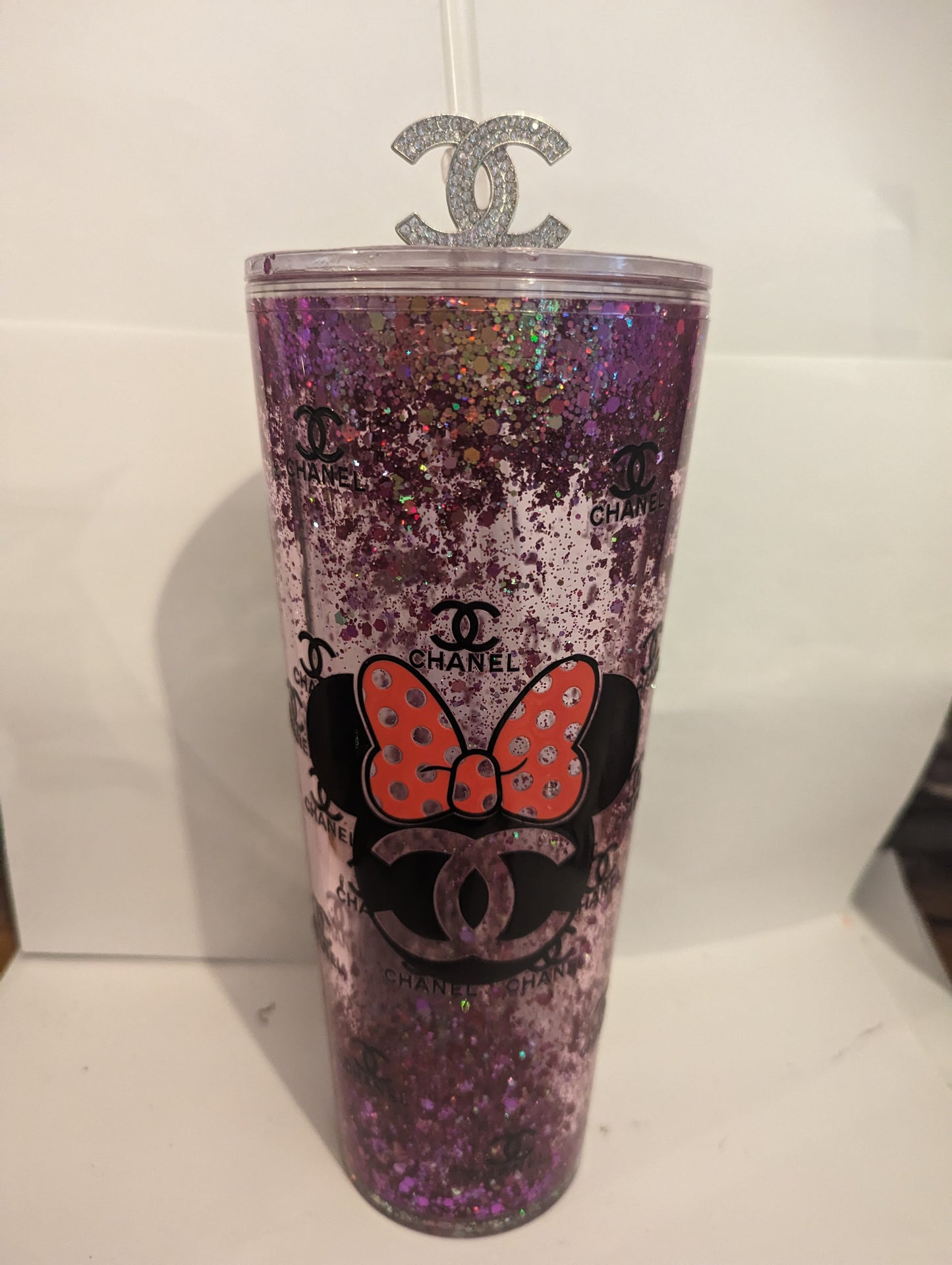 Minnie cc snow globe cold cup